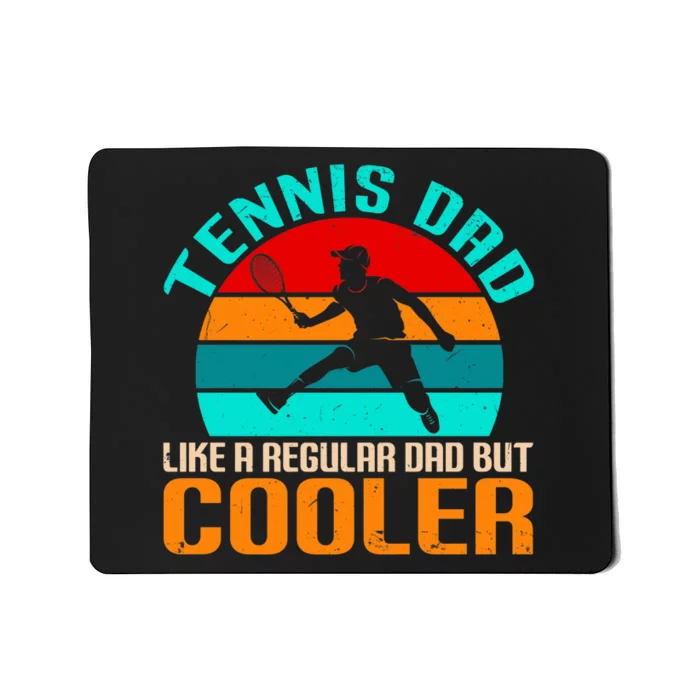 Father's Day Gift Tennis Dad Vintage Tennis Player Premium Mousepad