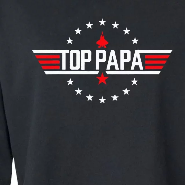 Fathers Day Gift Papa Gift From Grand Son Daughter Cropped Pullover Crew