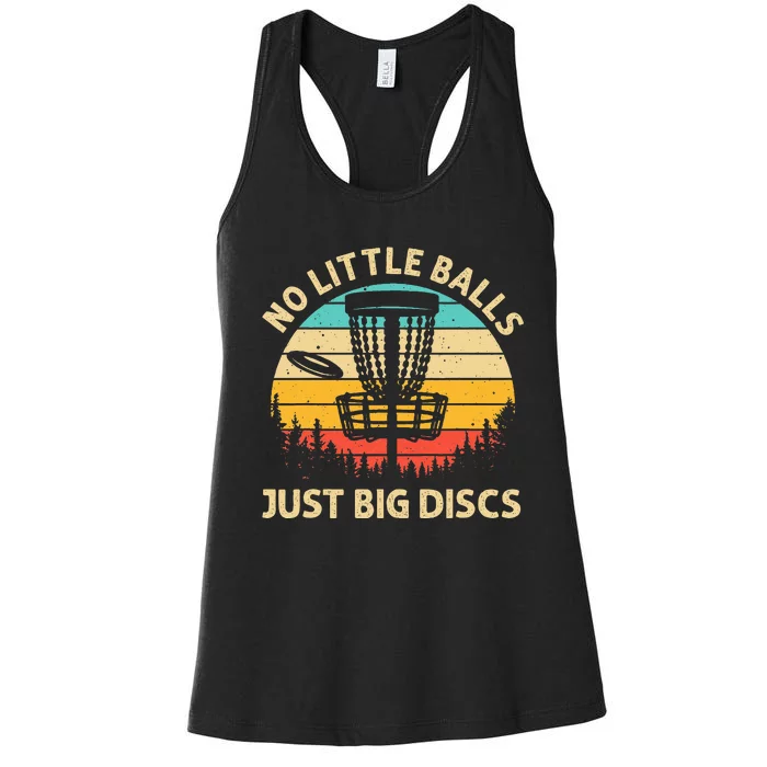 Funny Disc Golf Design For Women Disc Golf Lover Player Women's Racerback Tank