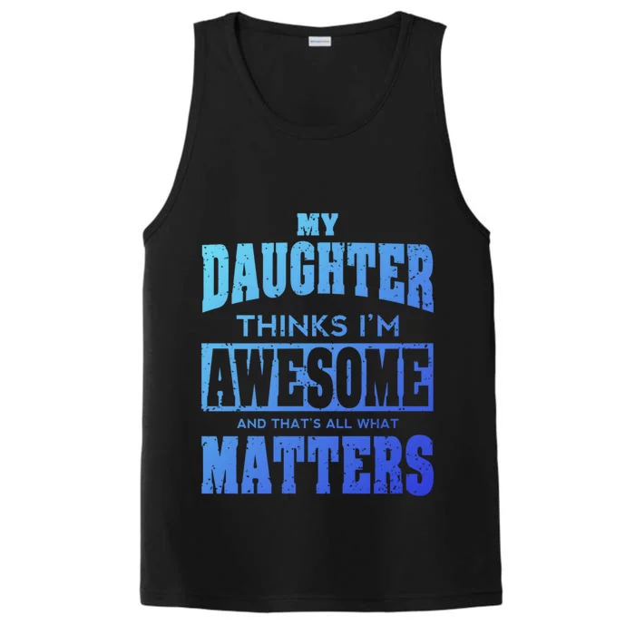 Fathers Day Gift From Daughter Awesome Dad Or Mom Gift Cool Gift Performance Tank