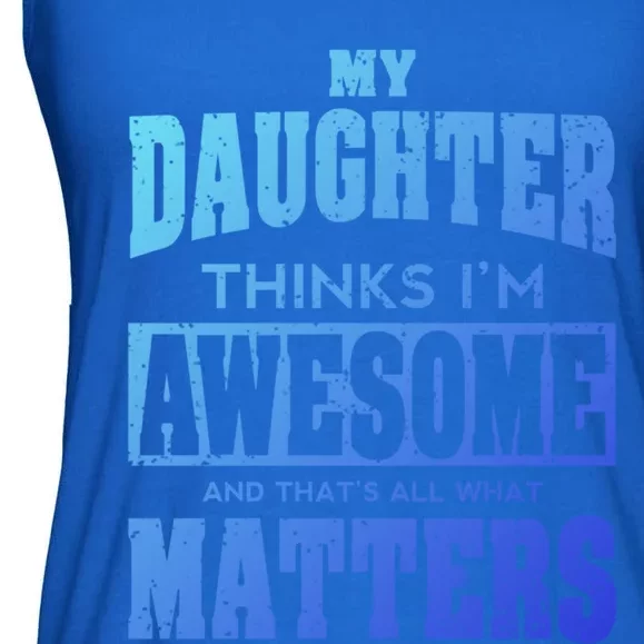 Fathers Day Gift From Daughter Awesome Dad Or Mom Gift Cool Gift Ladies Essential Flowy Tank