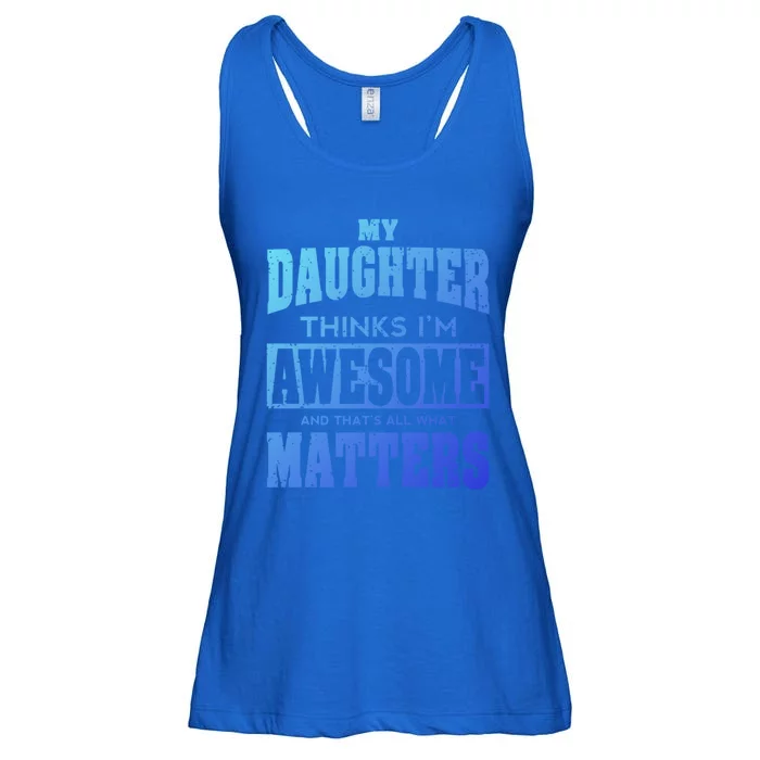 Fathers Day Gift From Daughter Awesome Dad Or Mom Gift Cool Gift Ladies Essential Flowy Tank