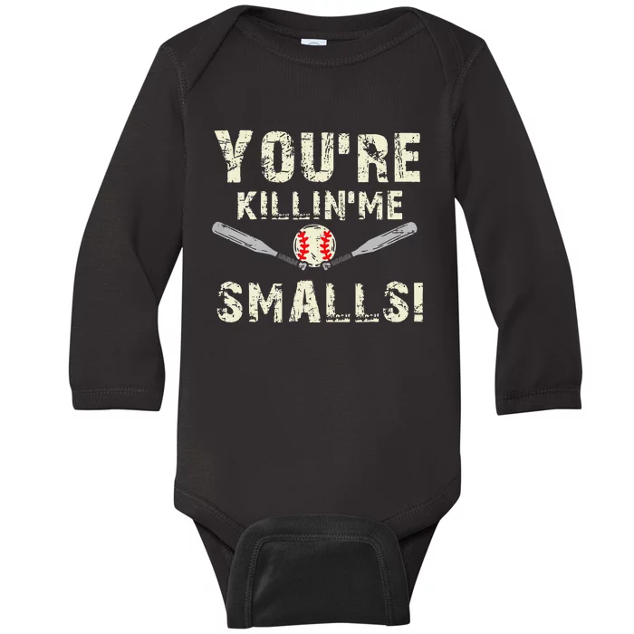 Funny Dad Gift Youre Killing Me Smalls Dad And Child Baby Long Sleeve Bodysuit