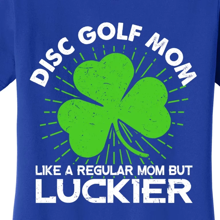 Funny Disc Golf Mom St Patrick's Day Lucky Irish Mama Gift Cute Gift Women's T-Shirt