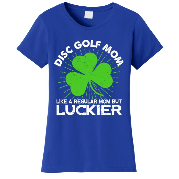 Funny Disc Golf Mom St Patrick's Day Lucky Irish Mama Gift Cute Gift Women's T-Shirt