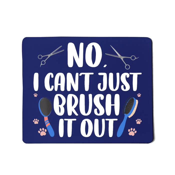 Funny Dog Groomer Art Dog Grooming Pet Groomer Mousepad