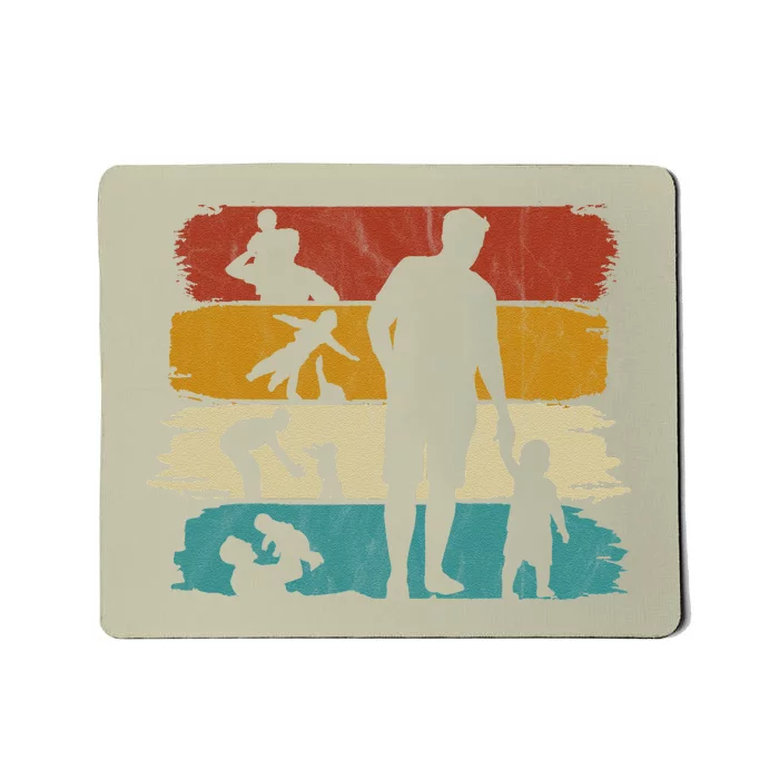 Father Day Gift Father Son Outfit Gift Retro Mousepad