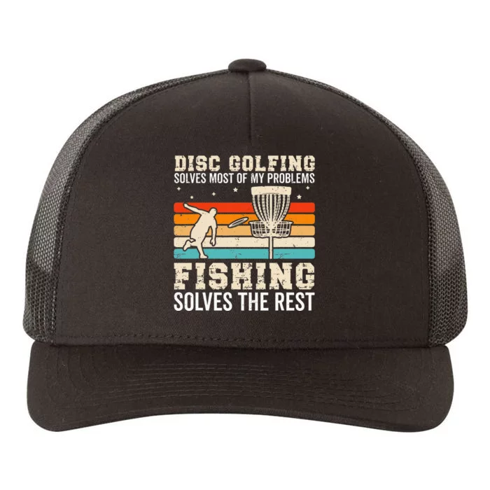 Funny Disc Golf Design For Disc Golfer Cool Fishing Lover Yupoong Adult 5-Panel Trucker Hat