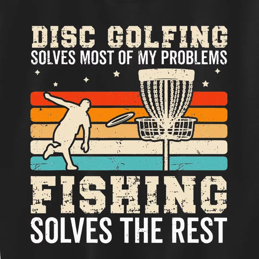 Funny Disc Golf Design For Disc Golfer Cool Fishing Lover Kids Sweatshirt