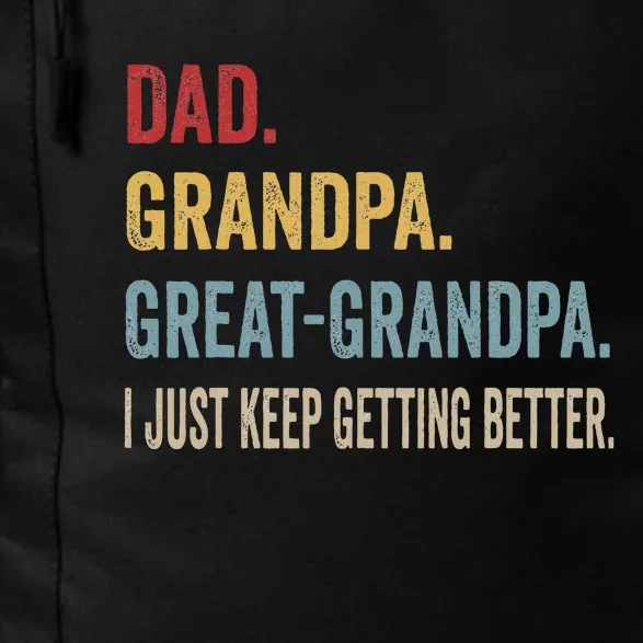 Fathers Day Gift From Grandkids Dad Grandpa Great Grandpa Daily Commute Backpack