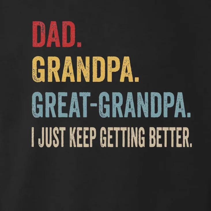 Fathers Day Gift From Grandkids Dad Grandpa Great Grandpa Toddler Hoodie