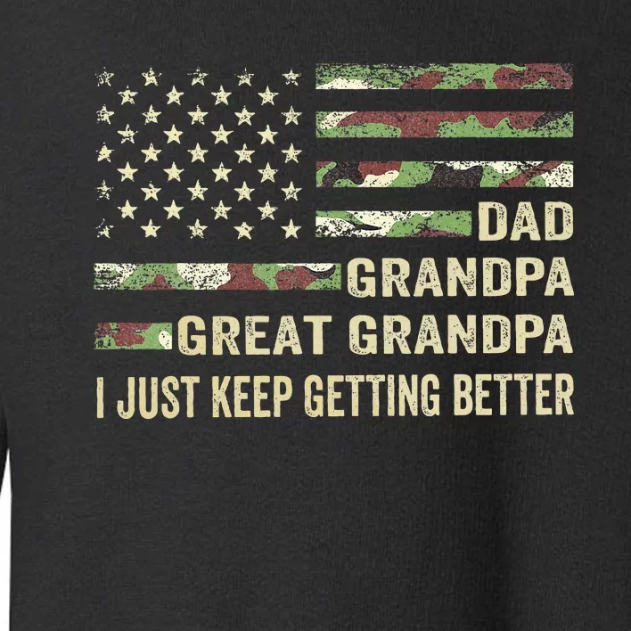 Fathers Day Gift From Grandkids Dad Grandpa Great Grandpa Toddler Sweatshirt