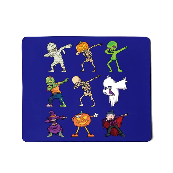 Funny Dabbing Halloween Skeleton Pumpkin Mummy Dab Meaningful Gift Mousepad