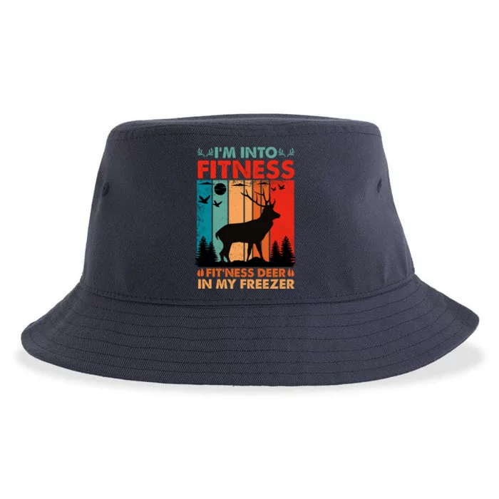 Funny Deer Hunter Gift Sustainable Bucket Hat