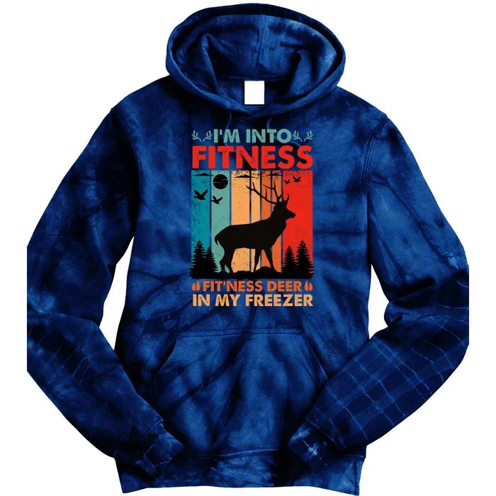 Funny Deer Hunter Gift Tie Dye Hoodie