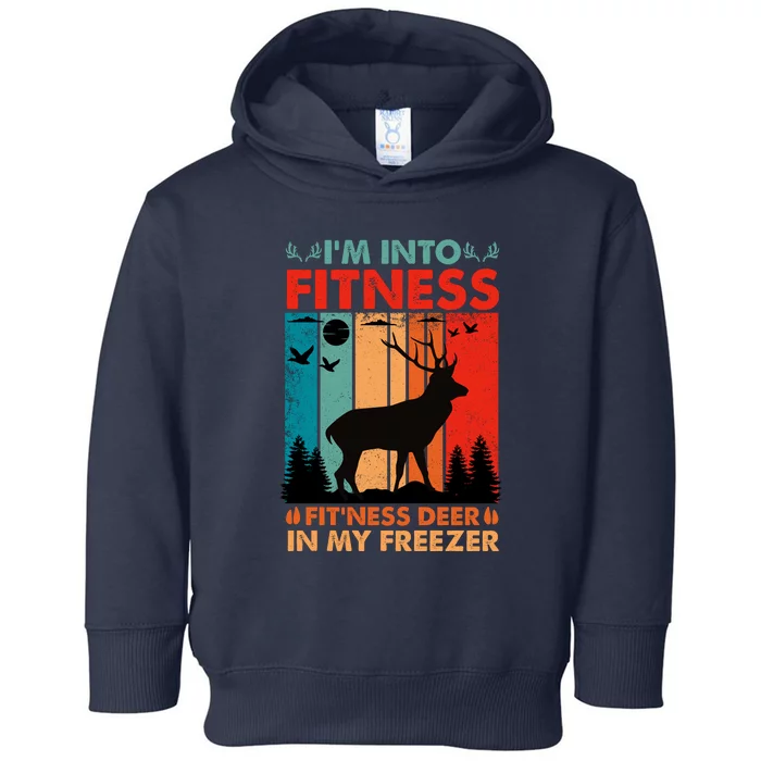 Funny Deer Hunter Gift Toddler Hoodie