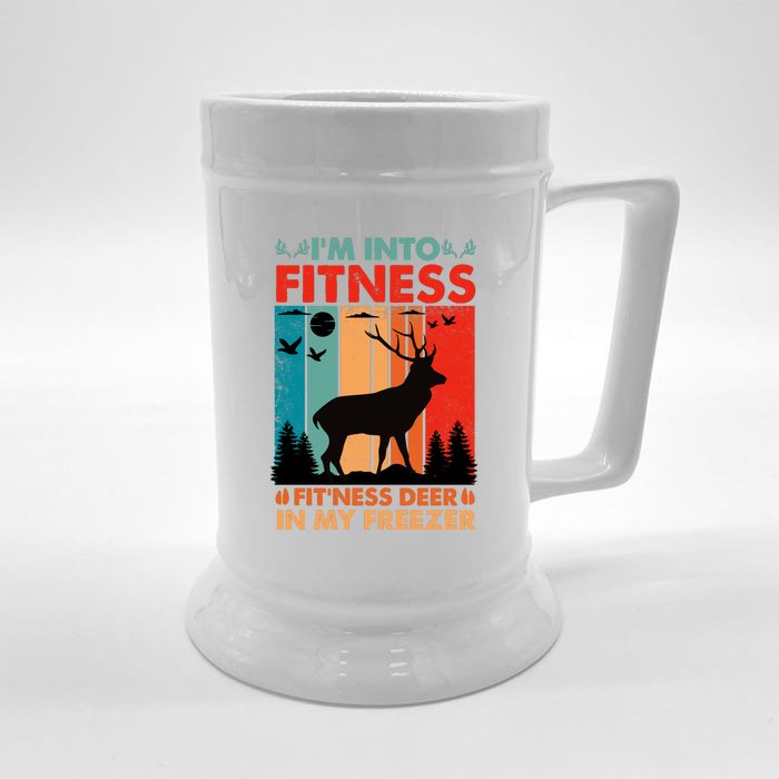 Funny Deer Hunter Gift Front & Back Beer Stein