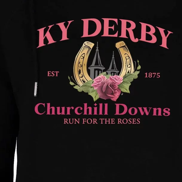 Frauen Derby Horse Racing Womens Funnel Neck Pullover Hood