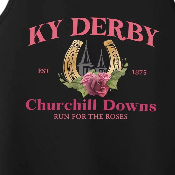 Frauen Derby Horse Racing Performance Tank