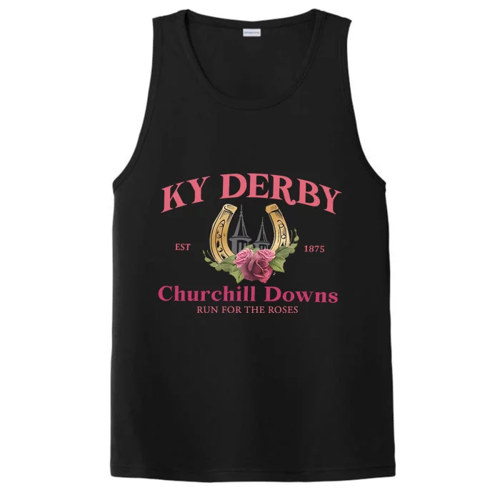 Frauen Derby Horse Racing Performance Tank