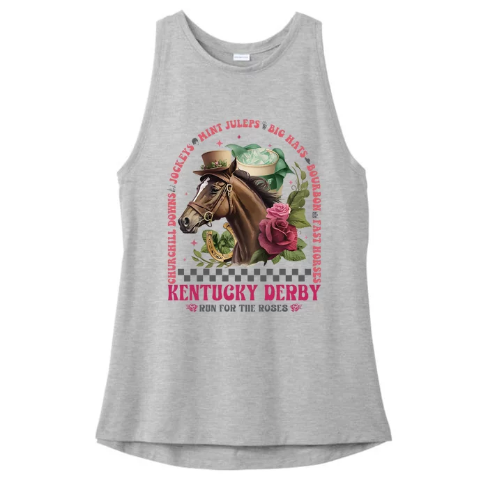 Frauen Derby Horse Racing Ladies Tri-Blend Wicking Tank