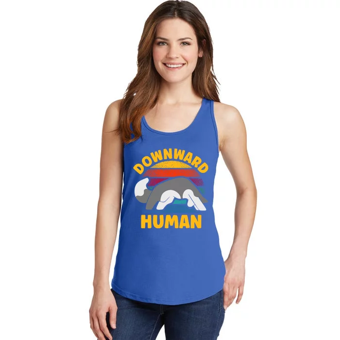 Funny Downward Hu Yoga Gift Ladies Essential Tank