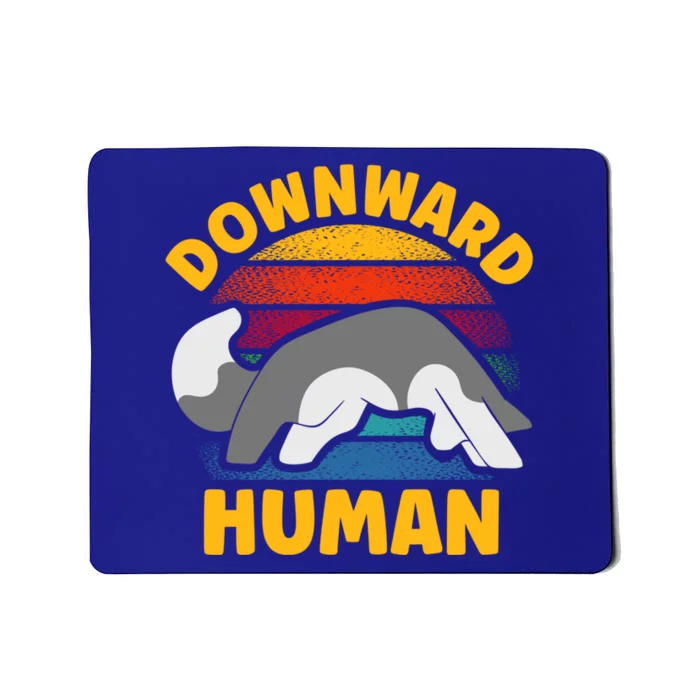 Funny Downward Hu Yoga Gift Mousepad