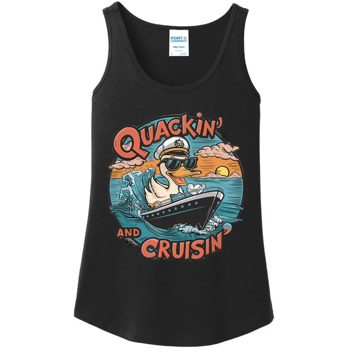 Funny Duck Hunting Hiding Cruise Duck Hunter Cruise Ship Ladies Essential Tank