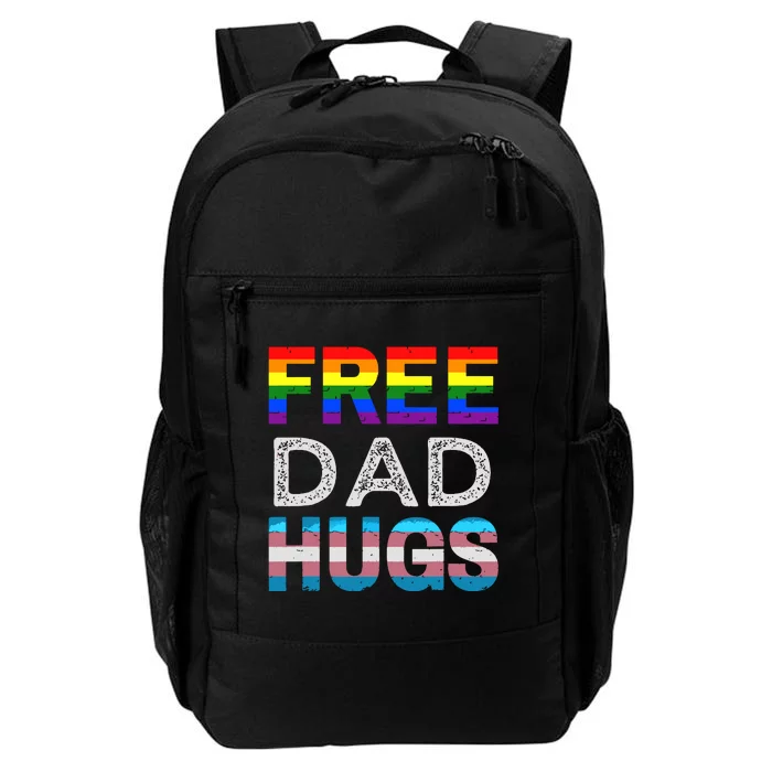 Free Dad Hugs Pride Month Proud Ally Daily Commute Backpack