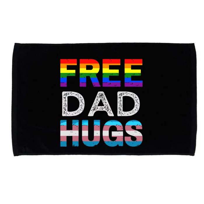 Free Dad Hugs Pride Month Proud Ally Microfiber Hand Towel