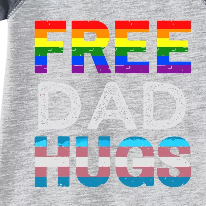 Free Dad Hugs Pride Month Proud Ally Infant Baby Jersey Bodysuit