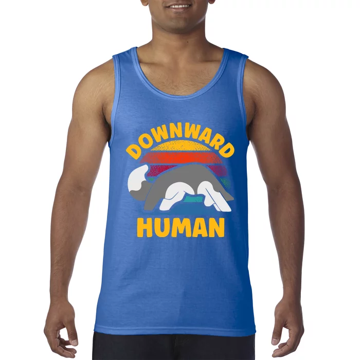 Funny Downward Hu Yoga Gift Tank Top