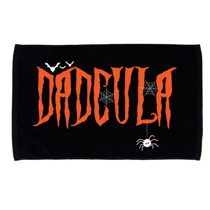 Funny Dadcula Halloween Dad Dracula Costume Momster Matching Gift Microfiber Hand Towel