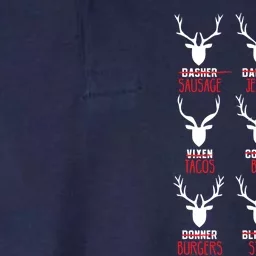 Funny Deer Hunting All of Santa's Reindeer Softstyle Adult Sport Polo