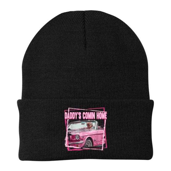 Funny DaddyS Home Trump Pink 2024 Take America Back 2024 Knit Cap Winter Beanie