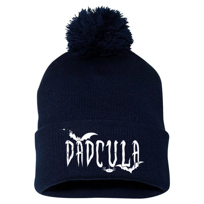 Funny Dadcula Halloween Pom Pom 12in Knit Beanie