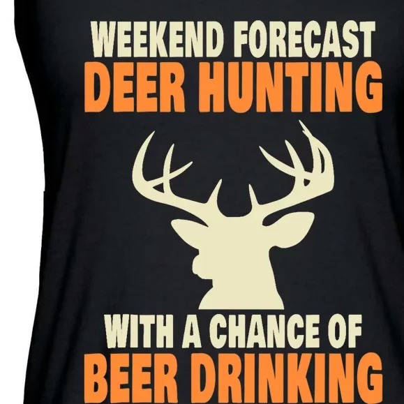 Funny Deer Hunting Ladies Essential Flowy Tank