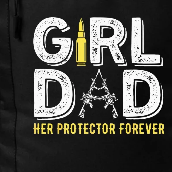 Father dad her protector forever funny Dad Daily Commute Backpack