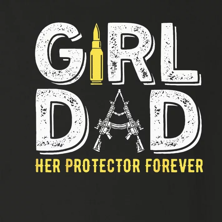 Father dad her protector forever funny Dad Toddler Long Sleeve Shirt