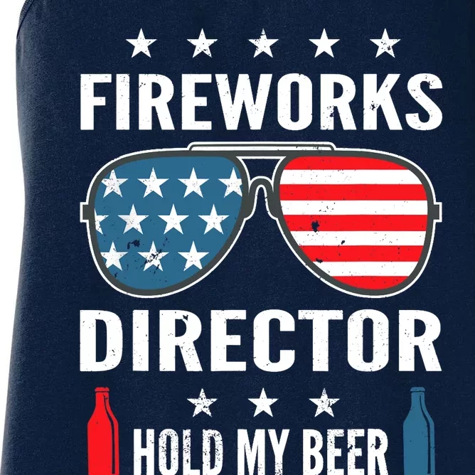 Fireworks Director Hold My Beer Women's Racerback Tank