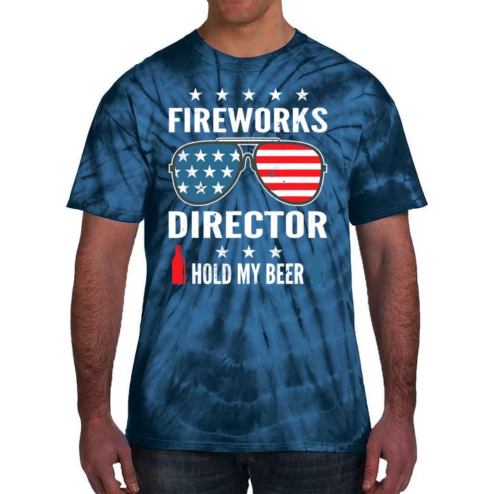 Fireworks Director Hold My Beer Tie-Dye T-Shirt