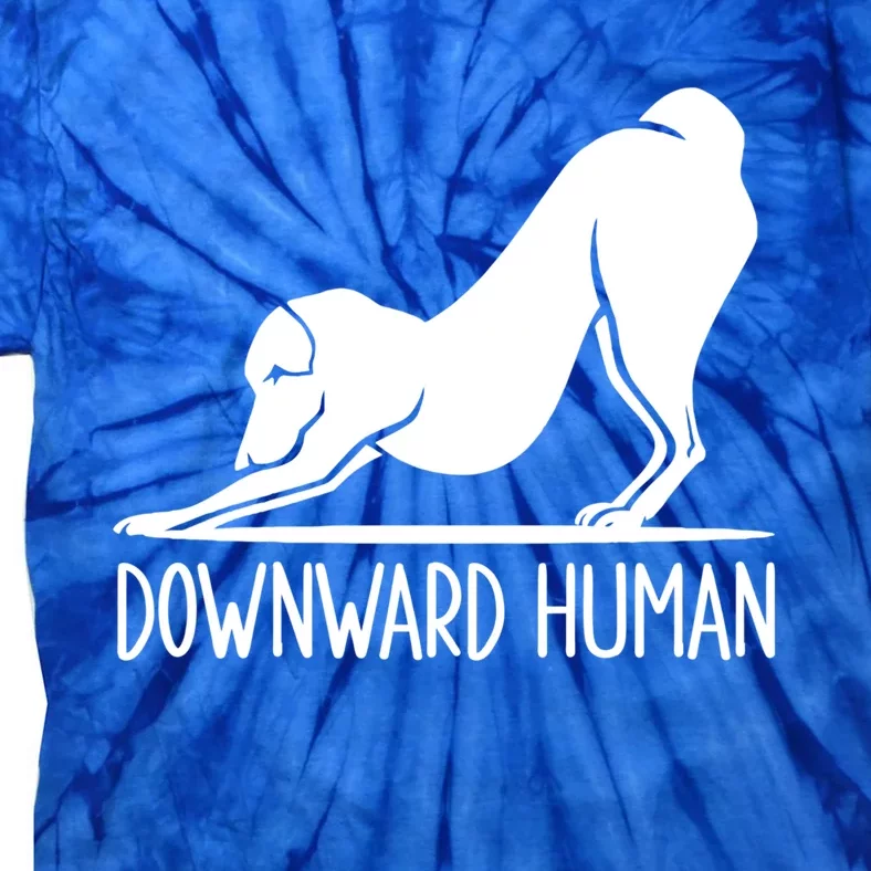 Funny Downward Hu Dog Yoga Design Cool Anime Print Cool Gift Tie-Dye T-Shirt