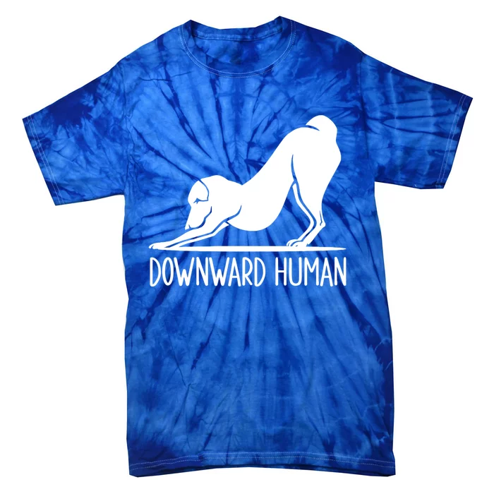 Funny Downward Hu Dog Yoga Design Cool Anime Print Cool Gift Tie-Dye T-Shirt