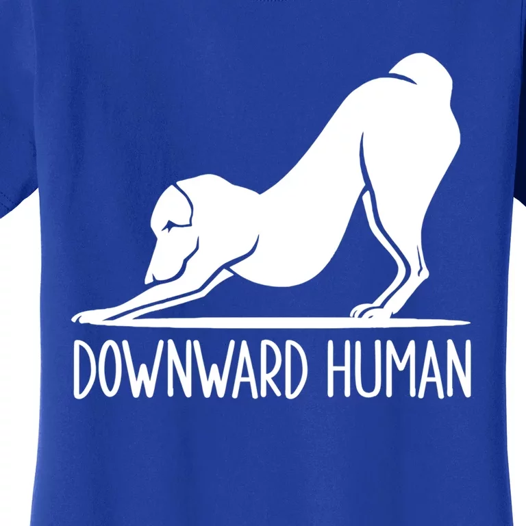 Funny Downward Hu Dog Yoga Design Cool Anime Print Cool Gift Women's T-Shirt