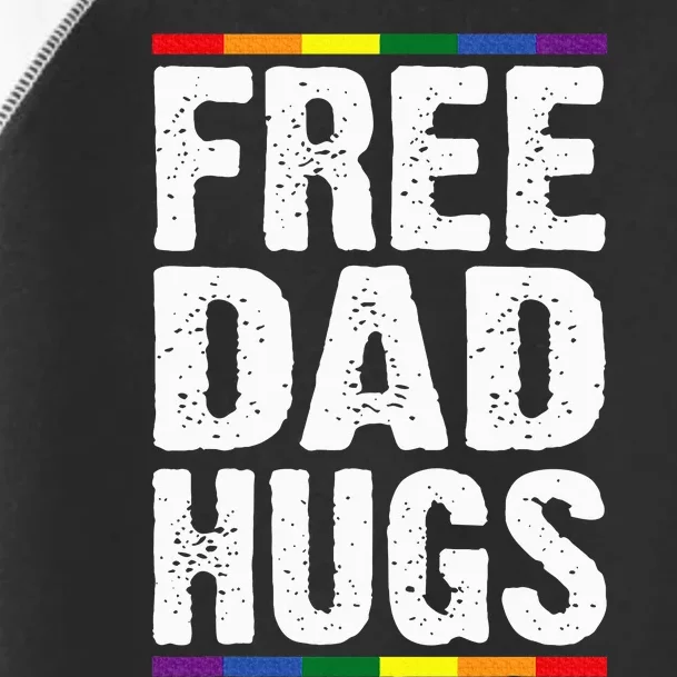 Free Dad Hugs Lgbt Supports Happy Pride Month Toddler Fine Jersey T-Shirt