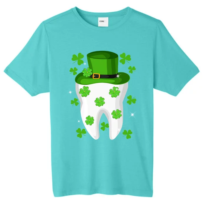 Funny Dentist Hygienist St Patricks Day Leprechaun Dental Gift ChromaSoft Performance T-Shirt