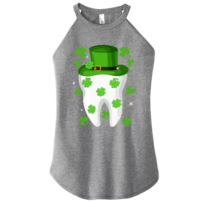 Funny Dentist Hygienist St Patricks Day Leprechaun Dental Gift Women’s Perfect Tri Rocker Tank