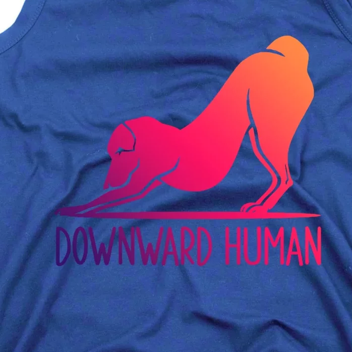 Funny Downward Hu Dog Yoga Design Cool Anime Print Meaningful Gift Tank Top