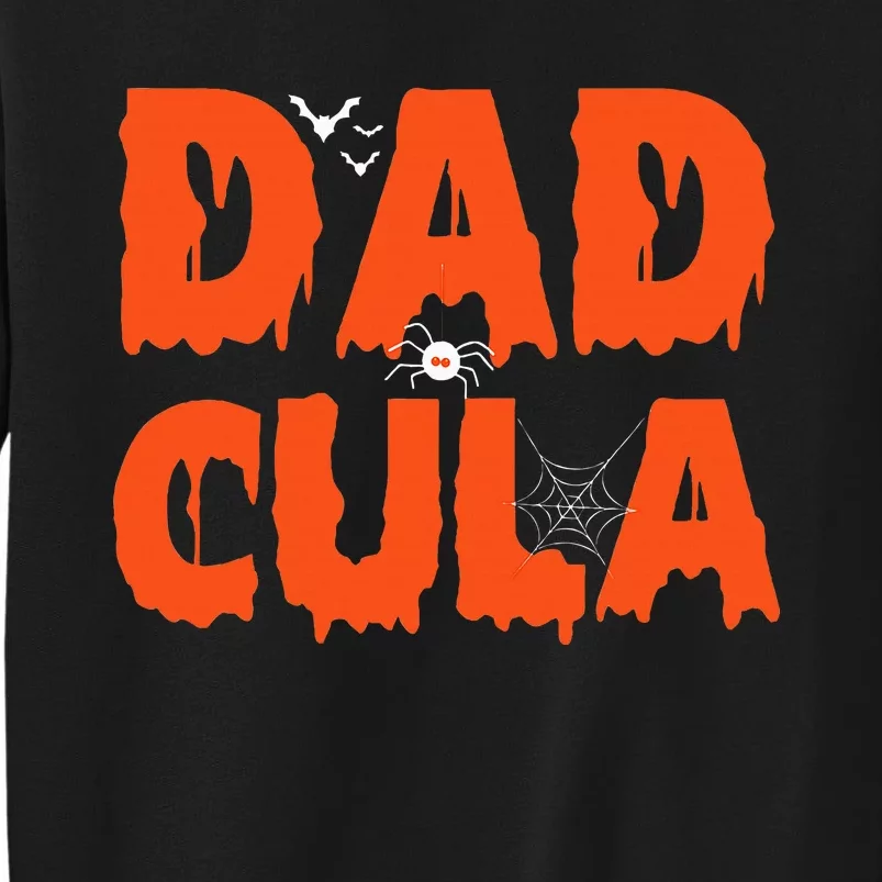 Funny Dadcula Halloween Dad Dracula Costume Momster matching Tall Sweatshirt