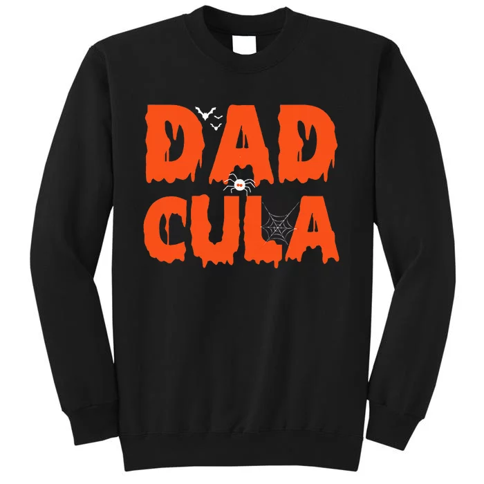 Funny Dadcula Halloween Dad Dracula Costume Momster matching Tall Sweatshirt